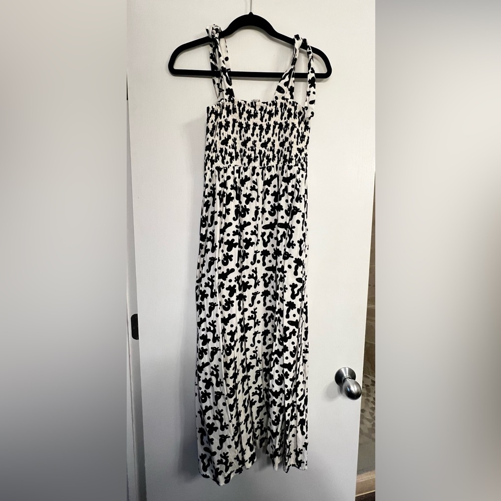Compania Fantastica Black and White Maxi Dress